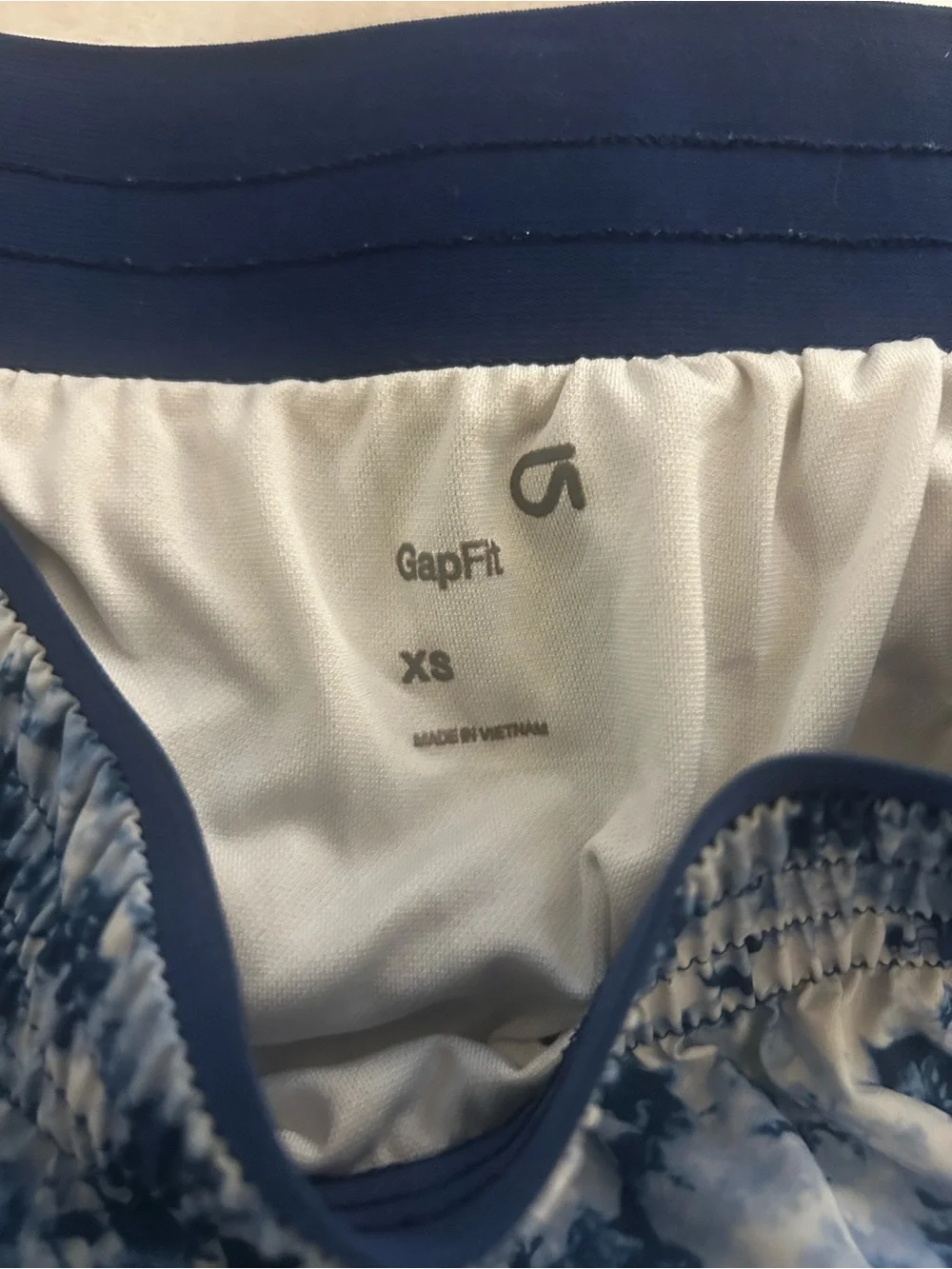 GapFit Blue Tie-Dye Women’s Athletic Shorts